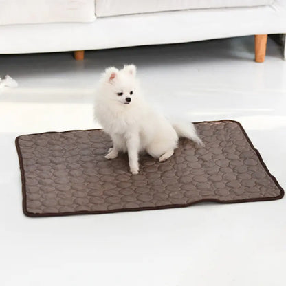 Cooling Ice Silk Mat for Summer Pet Comfort